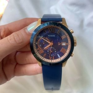 Guess Atlas Chronograph Quartz Blue Dial Men's Watch